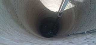Looking down a tubewell